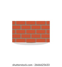 A simple illustration of a brick wall, rendered in a flat, graphic style.