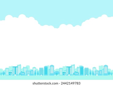 simple illustration of building scenery