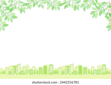 simple illustration of building scenery