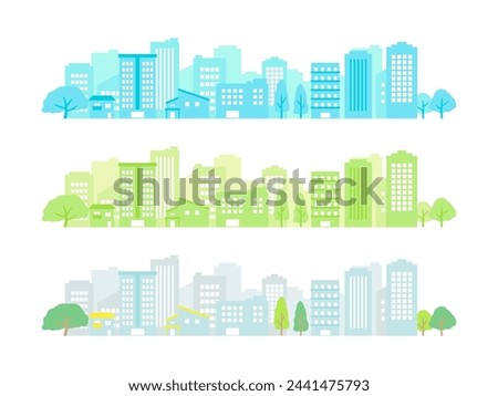 simple illustration of building scenery