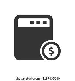 Simple illustration of a calculator icon