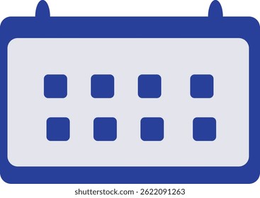 Simple illustration of a calendar or planer