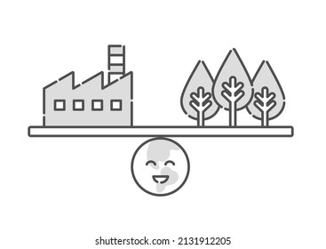 A simple illustration of carbon neutrality.