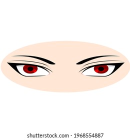 simple illustration of cartoon eyes suitable for clothing design