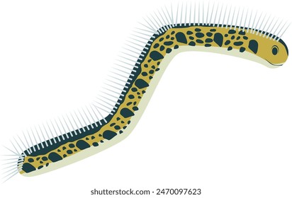 A simple illustration of a caterpillar