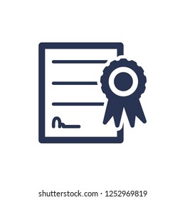 Simple Illustration of Certificate Icon