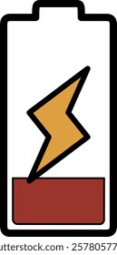A simple illustration of a charging symbol