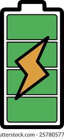 A simple illustration of a charging symbol