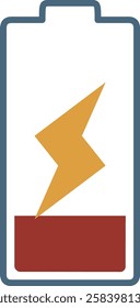 A simple illustration of a charging symbol