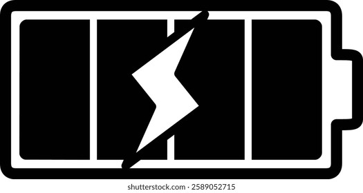 A simple illustration of a charging symbol