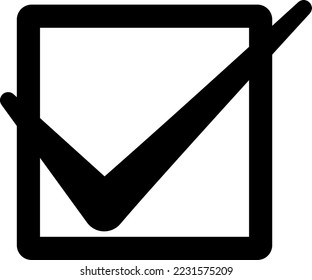 Simple illustration of a check mark