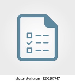 Simple illustration of a checklist icon