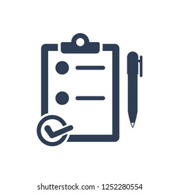 Simple Illustration of  Checklist Icon