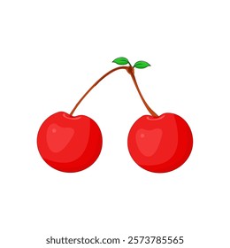 simple illustration of cheery fruit
