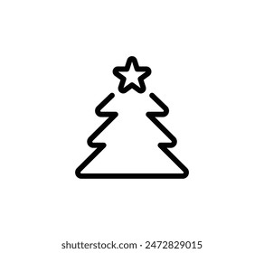 A simple illustration of a Christmas tree.