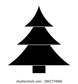 Simple illustration of Christmas tree Concept for Christmas holiday