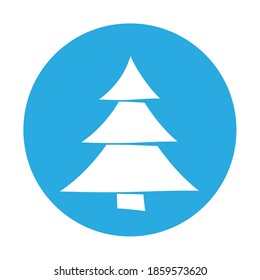 Simple illustration of Christmas tree Concept for Christmas holiday