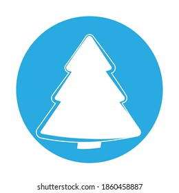 Simple illustration of Christmas tree Concept for Christmas holiday