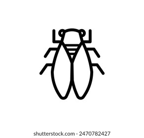 A simple illustration of a cicada
