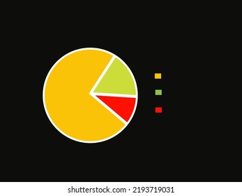 einfache Abbildung einer Kreisdiagrammvektorgrafik, für den Prozentsatz von Gewinn, Verlust, Plan, Finanzen, Verkauf