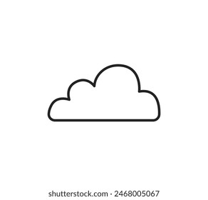 A simple illustration of a cloud.