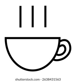 Simple illustration of a coffee cup icon