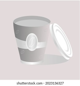 simple illustration of a coffee cup suitable for cafes, restaurants and others