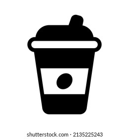 simple illustration coffee icon design, best used for cafe or restaurant banner or web application.