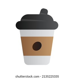 ilustración simple diseño de icono de café, mejor utilizado para el banner de café o restaurante o aplicación web.