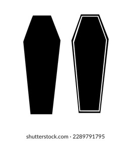 Simple illustration of coffin vector icon 
