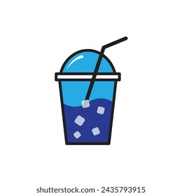 simple illustration cold iced. vector - eps10