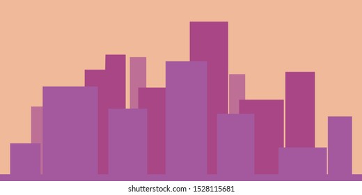 simple illustration of a collection of buildings