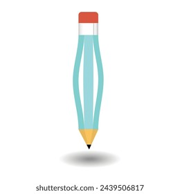 Simple illustration of construction pencil vector icon