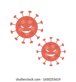 simple illustration of corona virus