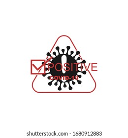 Ilustración simple de la advertencia de coronavirus wuhan vectorial diseño