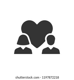 Simple Illustration Of A Couple Icon