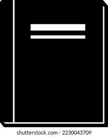 A simple illustration of the cover of a bound book