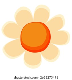 Simple illustration cute flowers pastel 