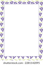 Simple illustration of cute grapes