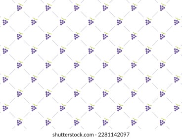 Simple illustration of cute grapes