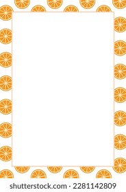 Ilustración simple de un naranja lindo