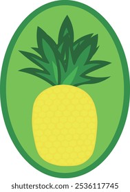 Simple Illustration of Cute Pineapple