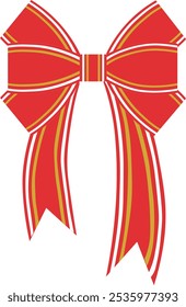 Simple Illustration of Cute Ribbon