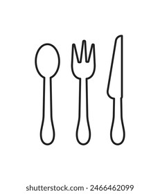 A simple illustration of cutlery