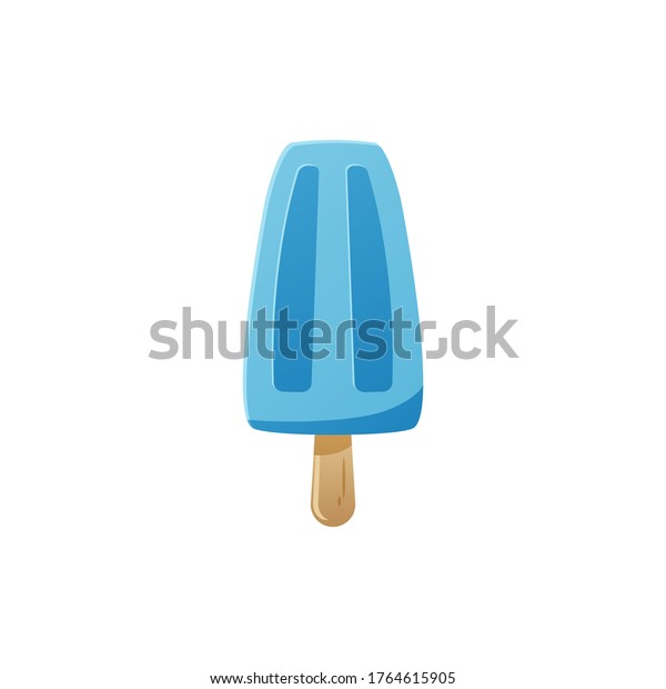 Simple Illustration Delicious Ice Cream On Stock Vector (Royalty Free ...