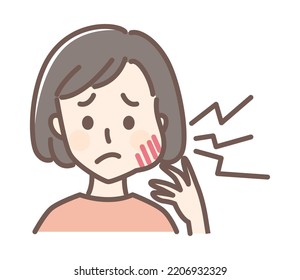 simple illustration for dentist and teeth