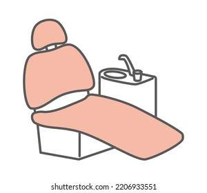 einfache Illustration für Zahnärzte und Zähne