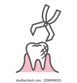 simple illustration for dentist and teeth