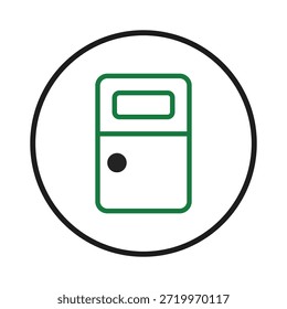 Uma ilustração simples representando uma porta. A composição é minimalista, com foco na clareza e na facilidade de compreensão, ao mesmo tempo que destaca a essência da entrada e acessibilidade através de