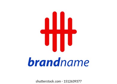 Simple illustration design for financial, initial O
